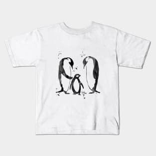 Penguin family Kids T-Shirt